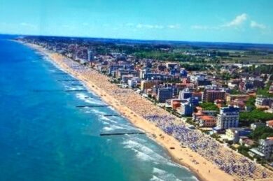 spiaggia dall'alto